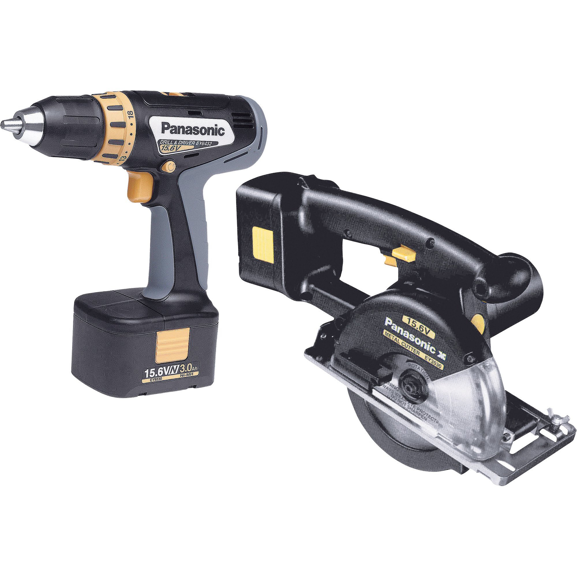 Panasonic Cordless Combo Kit — 15.6 Volt, 390in.-Lb. Torque
